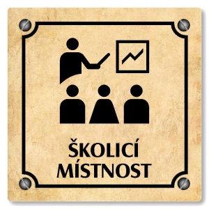 Školicí místnost, 100x100mm, pergamen, Kansas